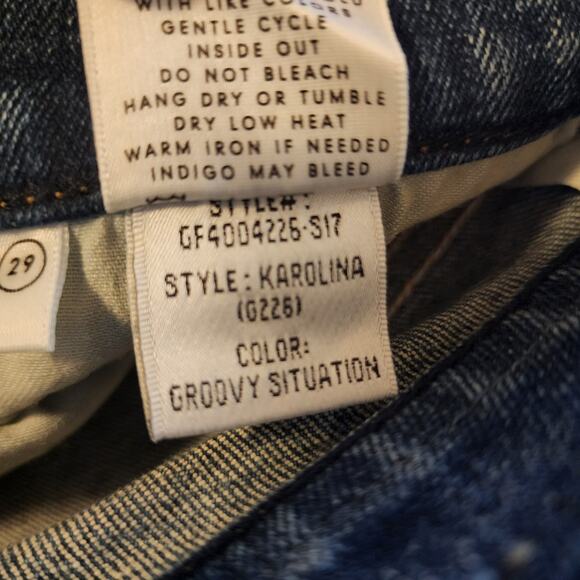 GRLFRND Button Fly Karolina High-Rise Skinny Jean in Groovy Situation Size 29 - Picture 6 of 7